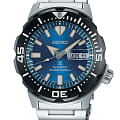 Seiko Seiko Prospex SRPE09K1S  SRPE09K1S механические мужские часы  синий циферблат, браслет нержавеющая сталь — вид спереди